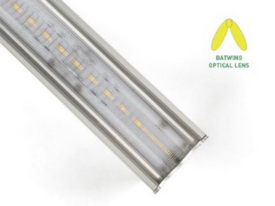LUZ: Luminária LED Suspensa, Lente Óptica Batwing, 2835 LEDs, 90lm/W
